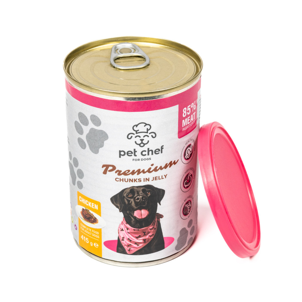 Вологий корм для собак Pet Chef З куркою 415 г (4820255193663) - зображення 3