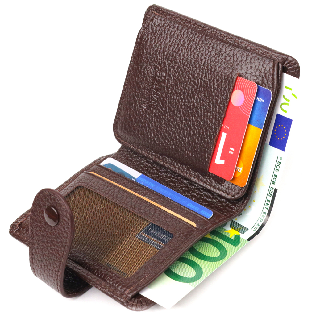 Гаманець Canpellini З натуральної шкіри Коричневий (21686) - зображення 6