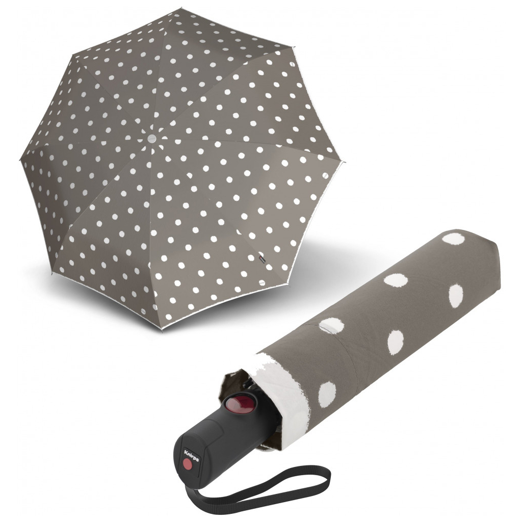 Парасоля Knirps C.205 Medium Duomatic Dot Art Taupe (Kn95 8205 4902) - зображення 1
