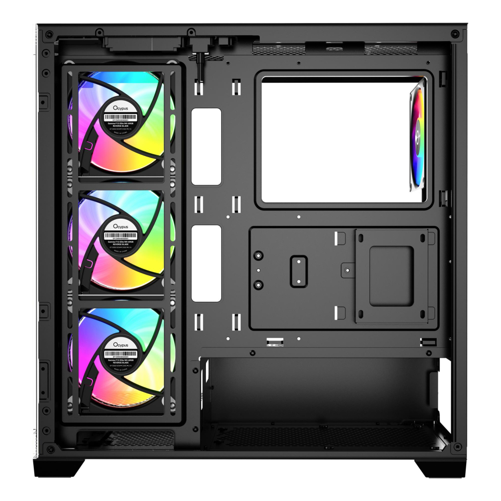 Корпус для ПК OCYPUS GAMMA C72 BK ARGB (GAMMA-C72-BKD400XX-GL) - зображення 7