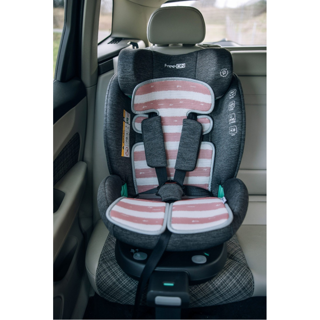 Набір текстилю для коляски FreeON підкладка для коляски та автокрісла pink - white (48723) - picture 5