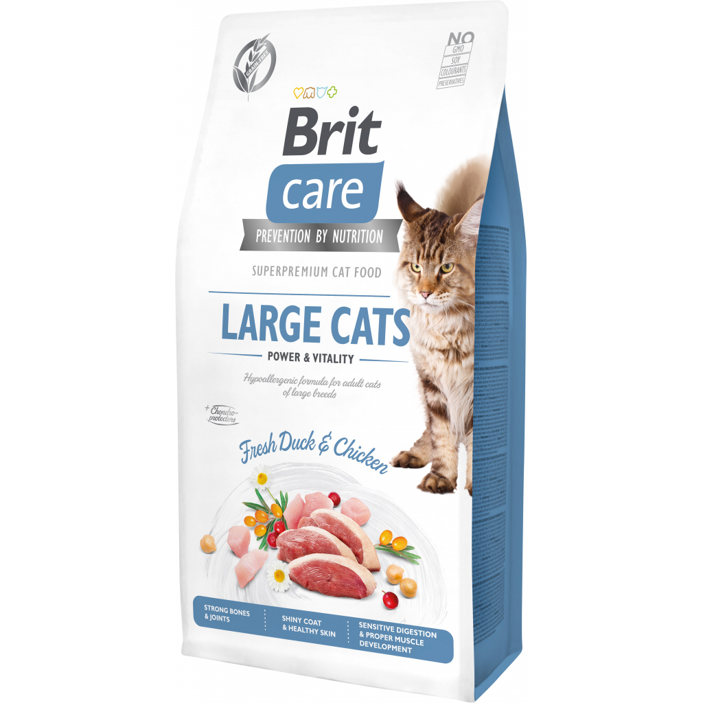 Сухий корм для кішок Brit Care Cat GF Large cats Power and Vitality 7 кг (8595602540907) - зображення 1