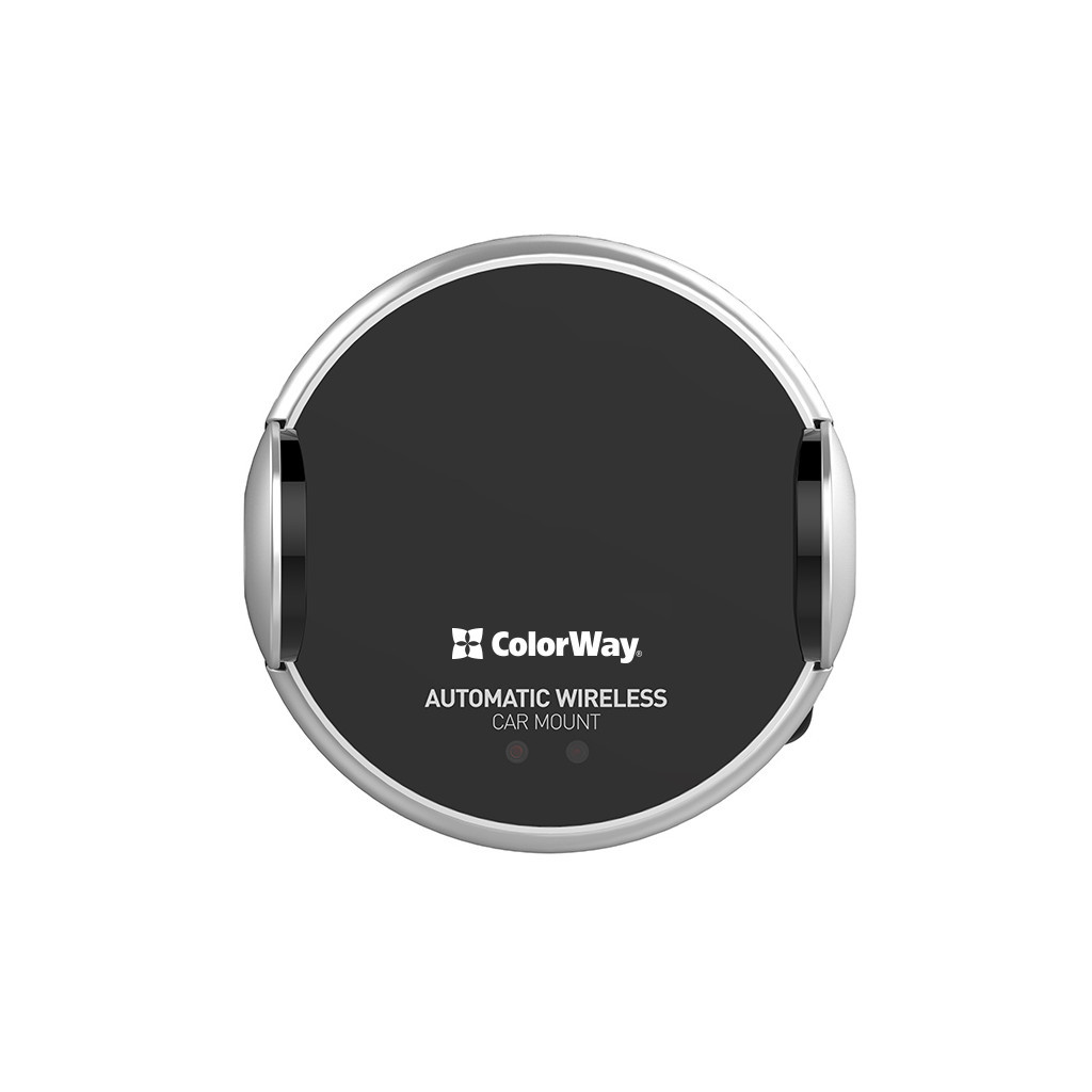 Універсальний автотримач ColorWay AutoSense Car Wireless Charger 2 10W Black (CW-CHAW035Q-BK) - изображение 6