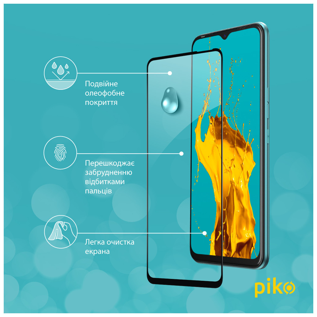 Скло захисне Piko Full Glue Tecno Spark 8C (1283126542497) - зображення 5