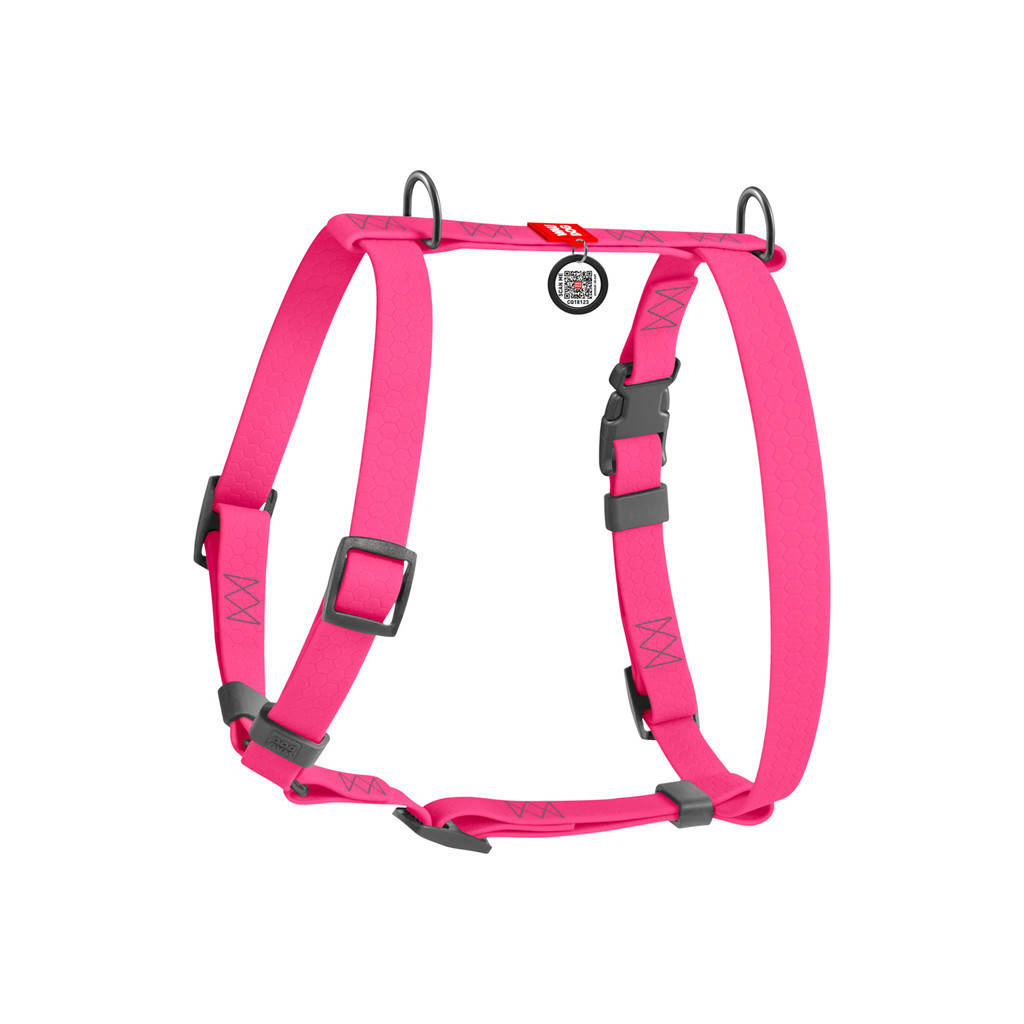 Шлея для собак WAUDOG Waterproof Н-подібна анатомічна L рожева (32637) - зображення 2