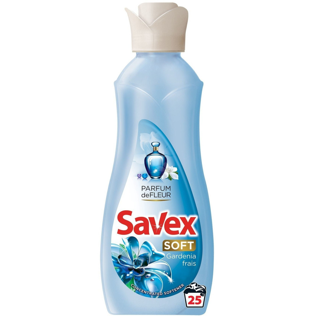 Кондиціонер для білизни Savex Soft Gardenia Frais Parfum 900 мл (3800024046025) - зображення 1
