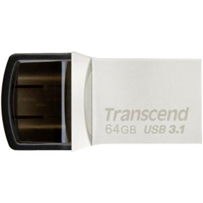 USB флеш накопичувач Transcend 64GB JetFlash 890S USB 3.1 (TS64GJF890S) - зображення 1