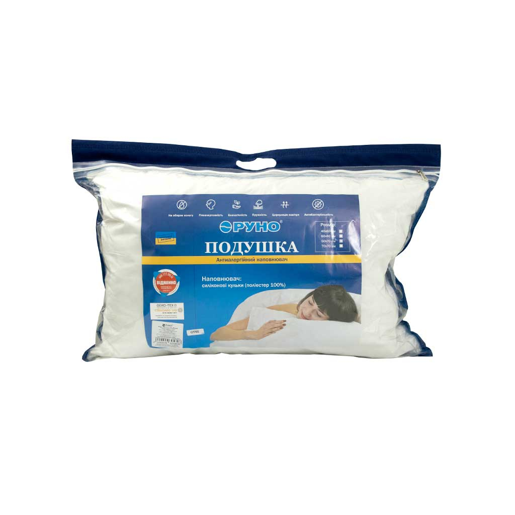 Подушка Руно Силіконова 50х70 см (310.11СЛУ_білий) - зображення 8