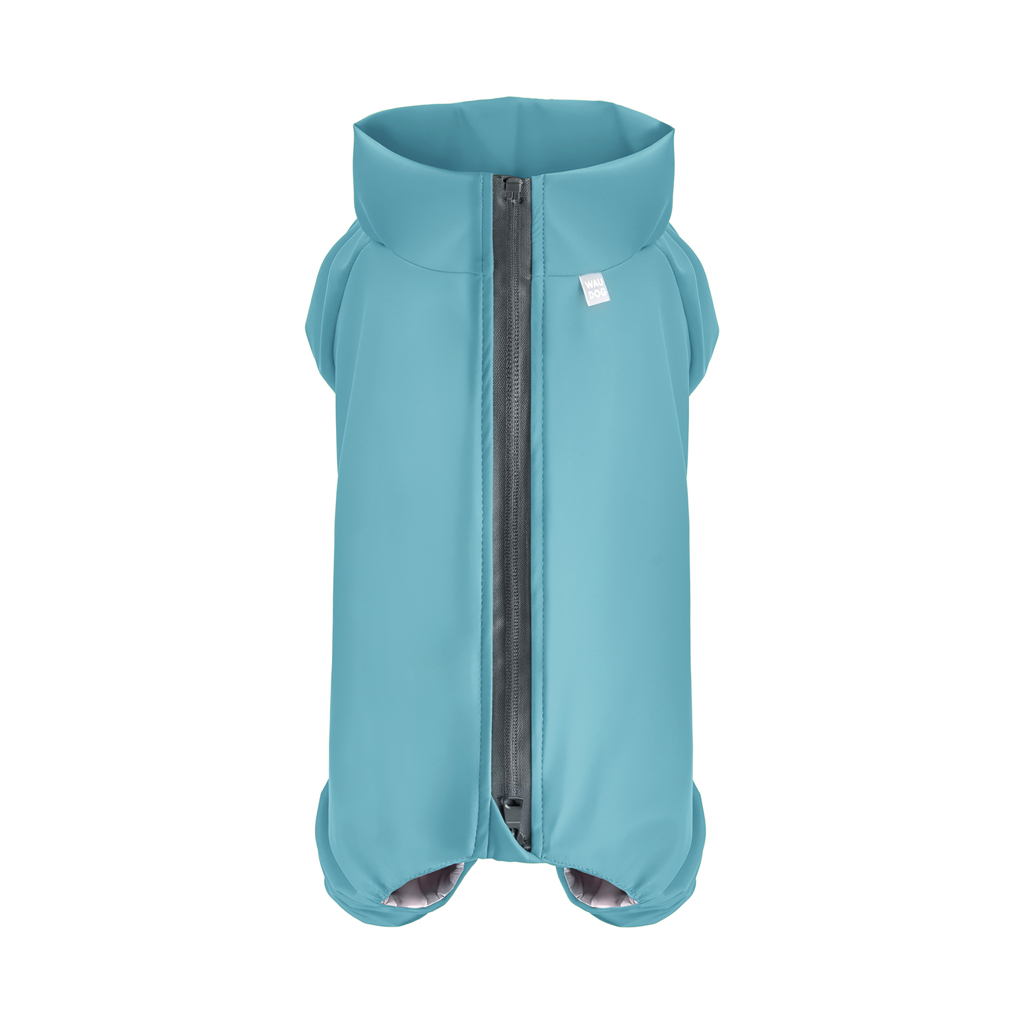 Дощовик для тварин WAUDOG Clothes водонепроникний S35 блакитний (19852) - зображення 1