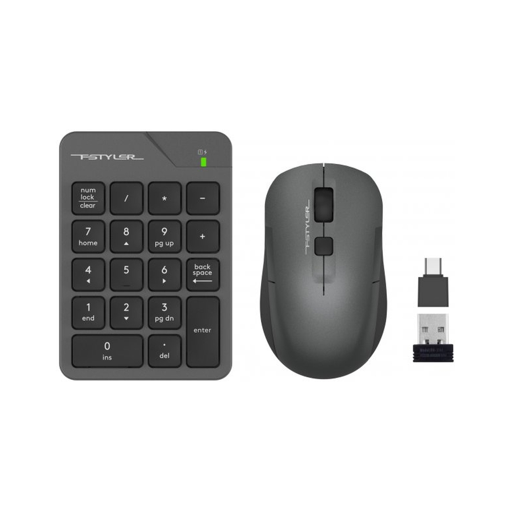 Комплект A4Tech FG1600C Air2 Wireless Grey (4711421998819) - зображення 1