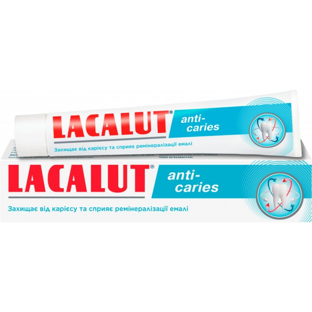 Зубна паста Lacalut anti-caries 75 мл (4016369694534) - зображення 1