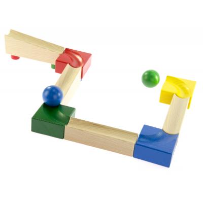 Конструктор Nic дерев'яний Кулькова дорога Початковий набір (NIC2180) - зображення 4