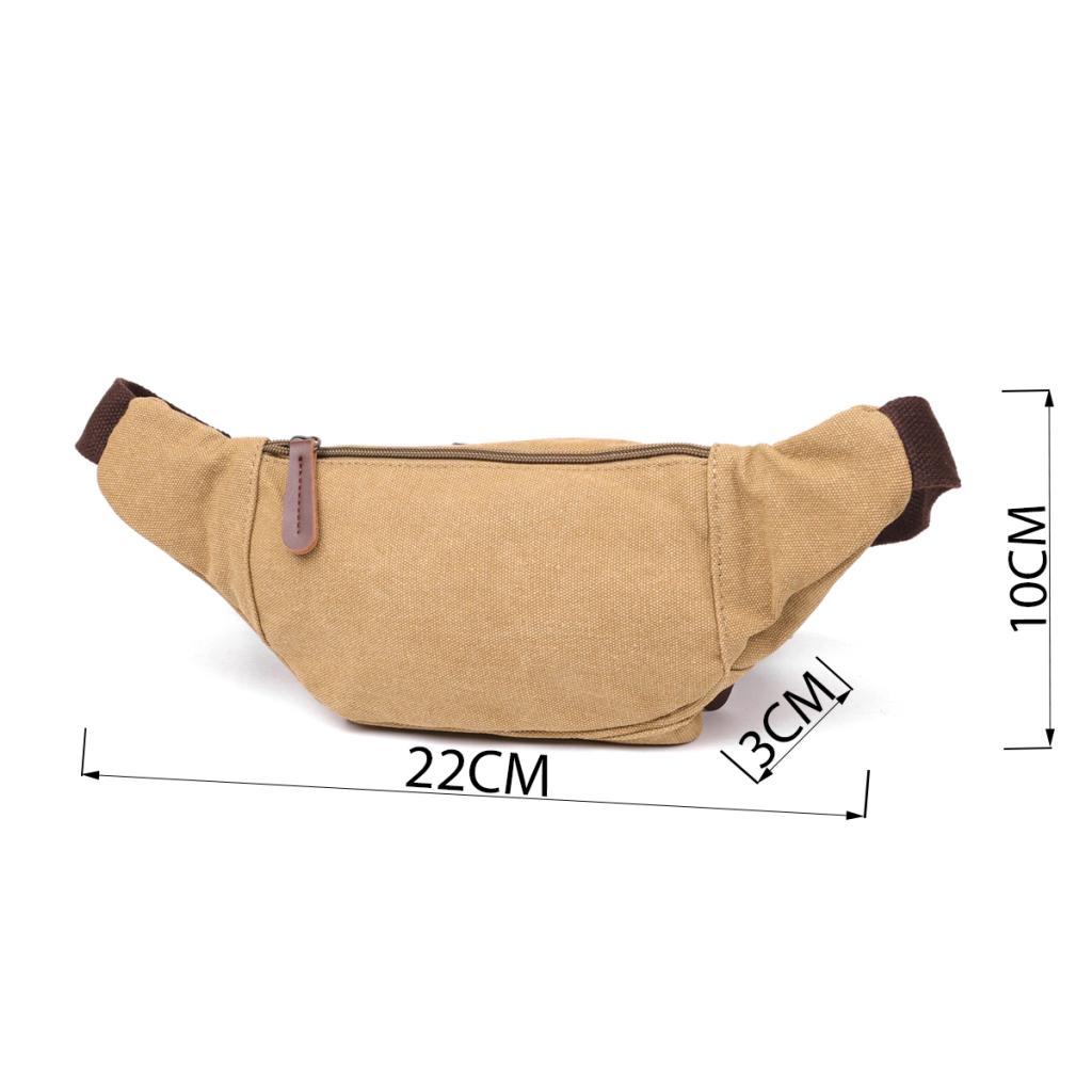 Сумка Vintage Поясна текстильна Хакі (20175) - зображення 3