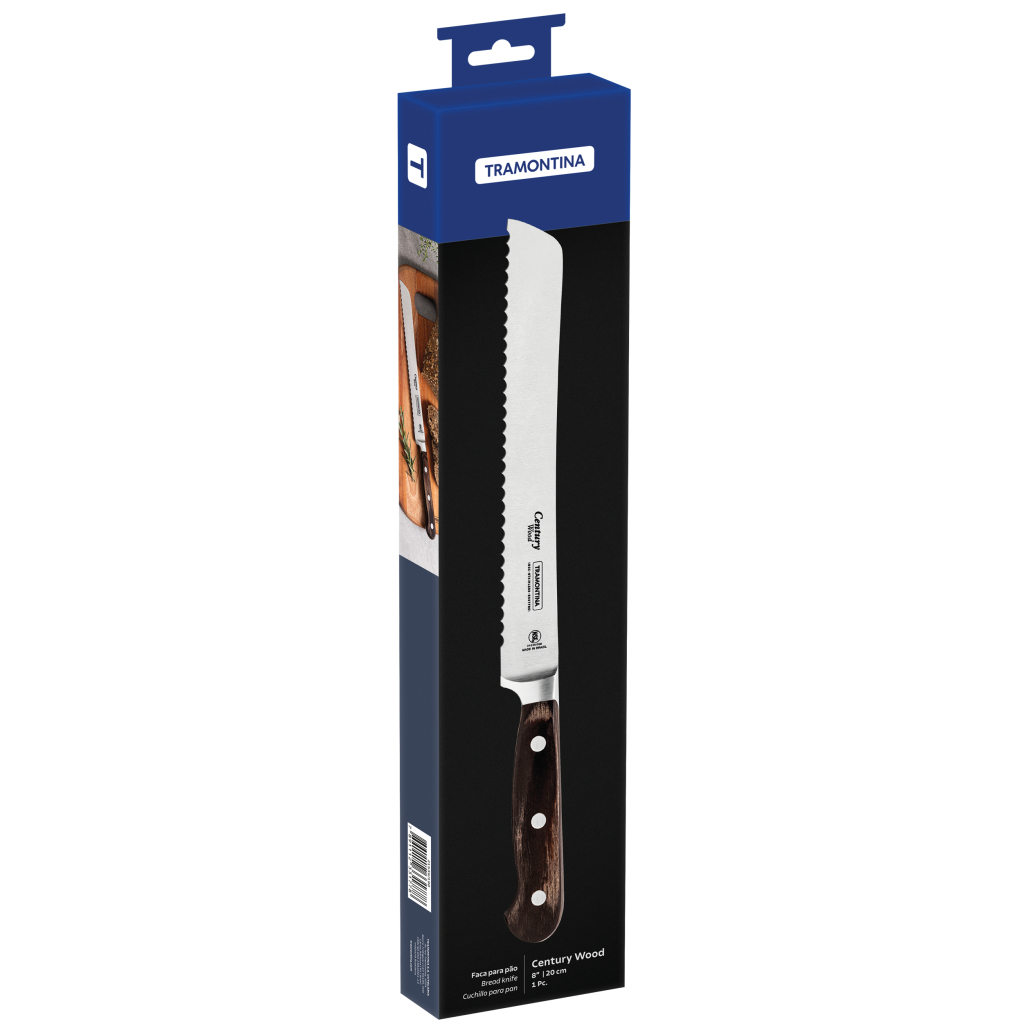 Кухонний ніж Tramontina Century Wood для хліба 203 мм (21539/198) - зображення 2