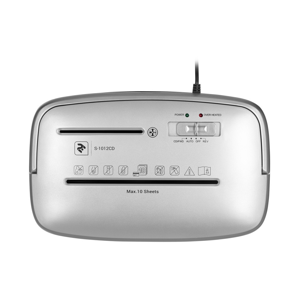 Знищувач документів 2E S-1012CD (2E-S-1012CD) - изображение 3