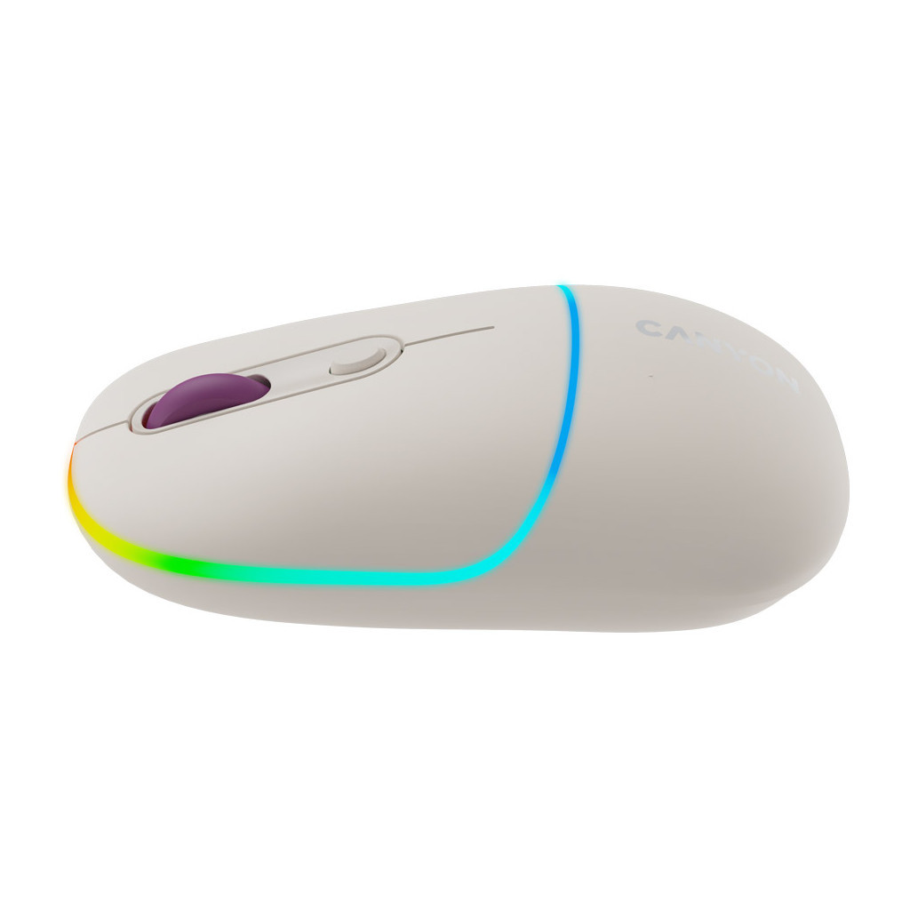 Мишка Canyon MW-22 Dual Band RGB Wireless Rice (CNS-CMSW22RC) - зображення 3