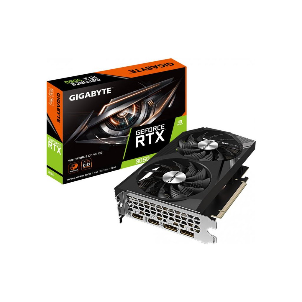 Відеокарта GIGABYTE GeForce RTX3050 8Gb WINDFORCE OC V2 (GV-N3050WF2OCV2-8GD) - зображення 5