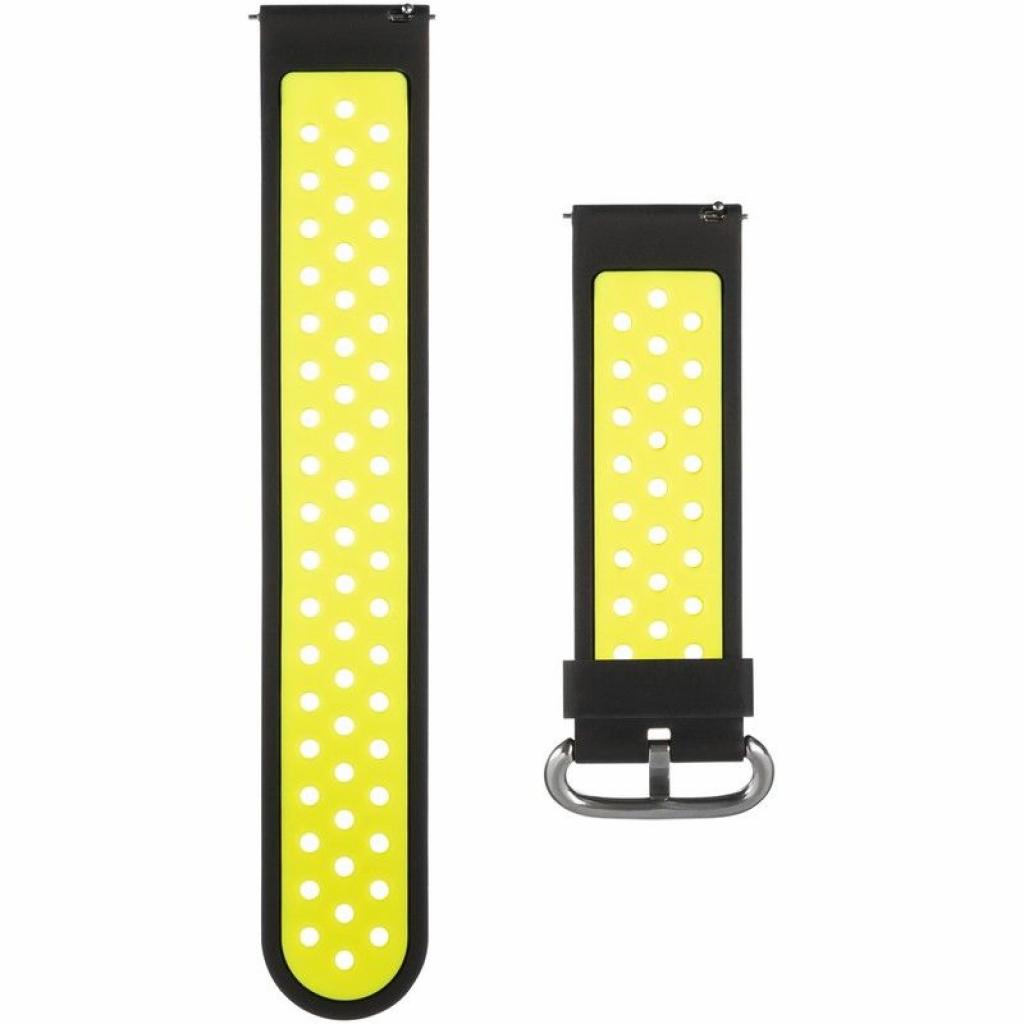 Ремінець до смарт-годинника Gelius Pro for Smart Watch Gelius Pro GP-SW001 (NEO) Black/Green (00000075277) - зображення 2