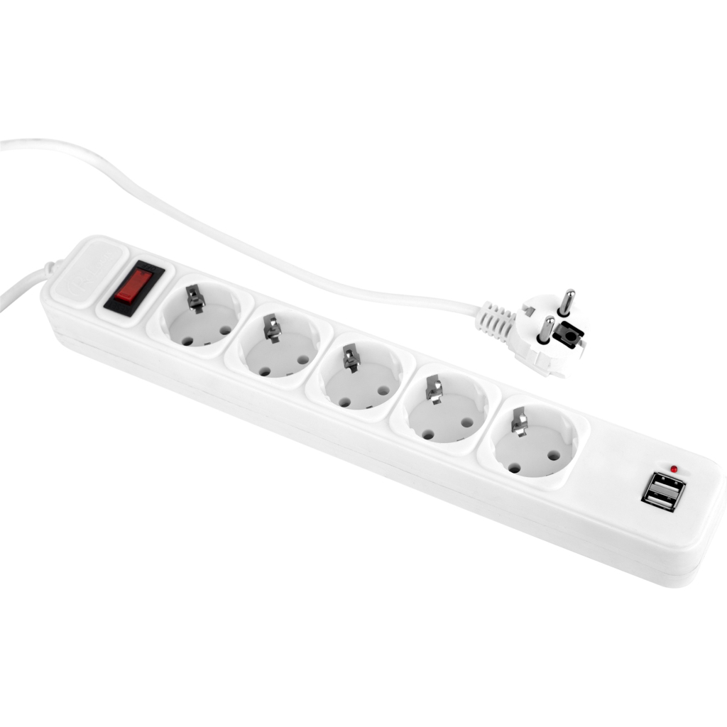 Мережевий фільтр живлення Prologix PRS-075P5CUSB-18W - зображення 1