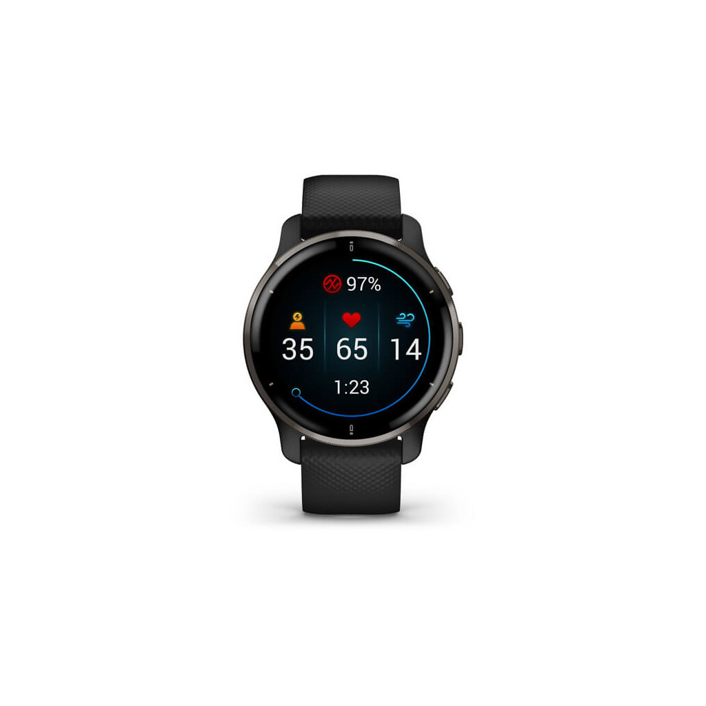 Смарт-годинник Garmin Venu 2 Plus, Black + Slate, GPS (010-02496-11) - зображення 4