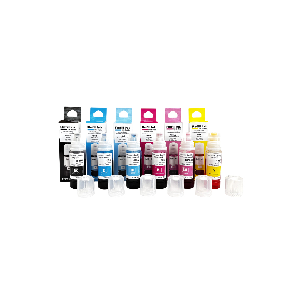 Чорнило Premium Quality Epson 108 SET B/C/M/Yc/Lm 6х70ml (70264940) - зображення 1