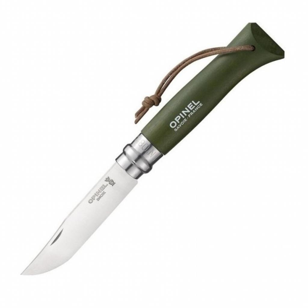 Ніж Opinel №8 Inox VRI Trekking зеленый, без упаковки (001703) - зображення 2