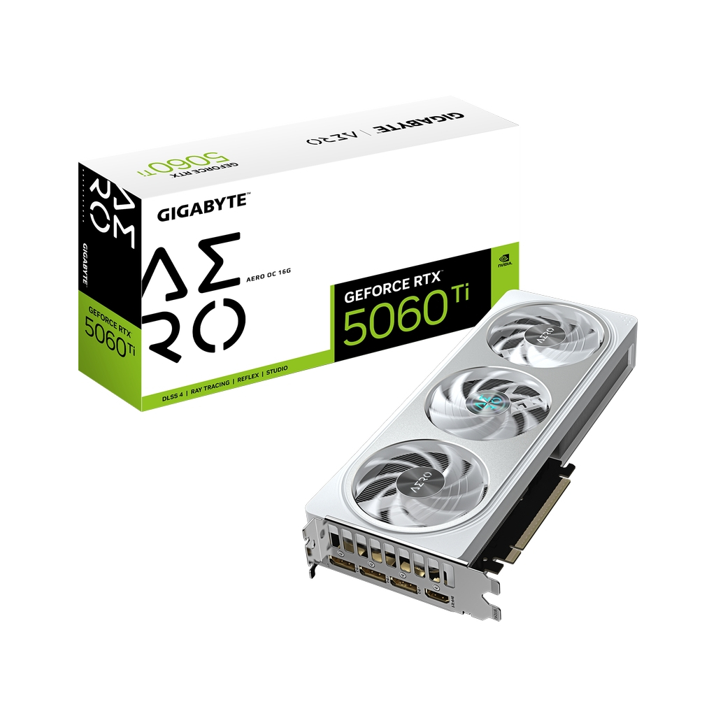 Відеокарта GIGABYTE GeForce RTX5060Ti 16Gb AERO OC (GV-N506TAERO OC-16GD) - изображение 10