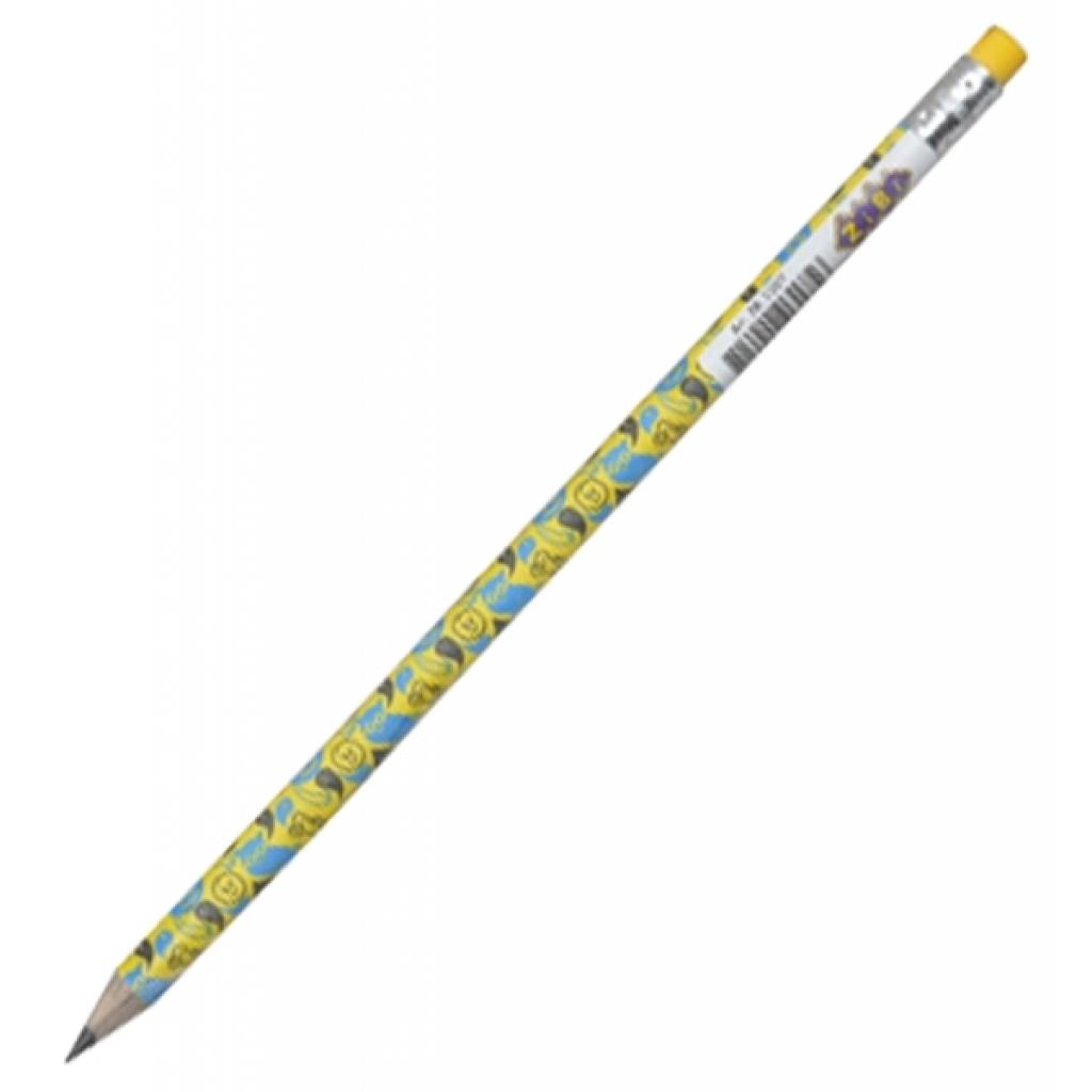 Олівець графітний ZiBi ANIMALS, HB, with eraser, tube (ZB.2304) - зображення 1