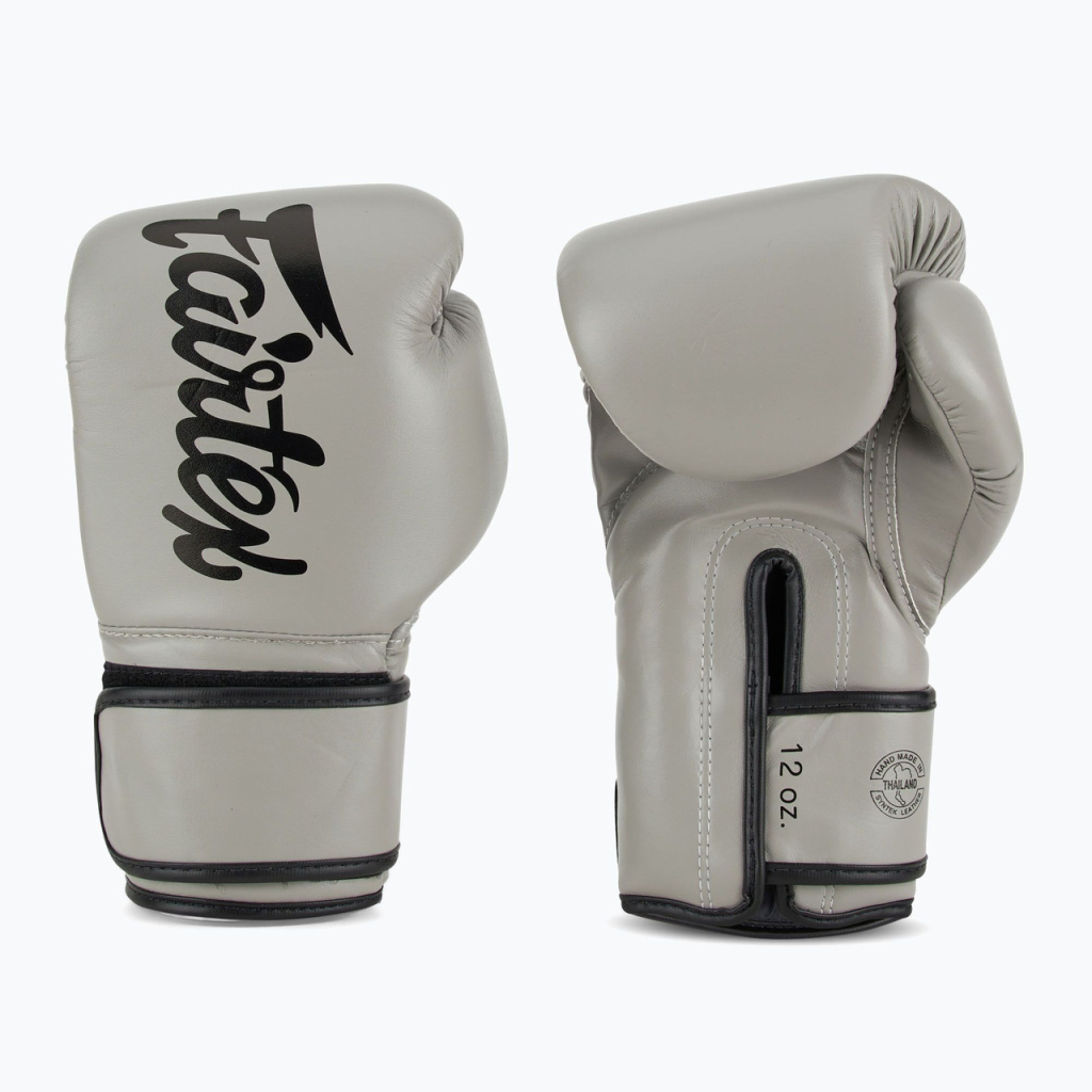 Боксерські рукавички Fairtex BGV14 Grey 14 унцій (бинти в комплекті) (BGV14_14oz_Grey) - зображення 4