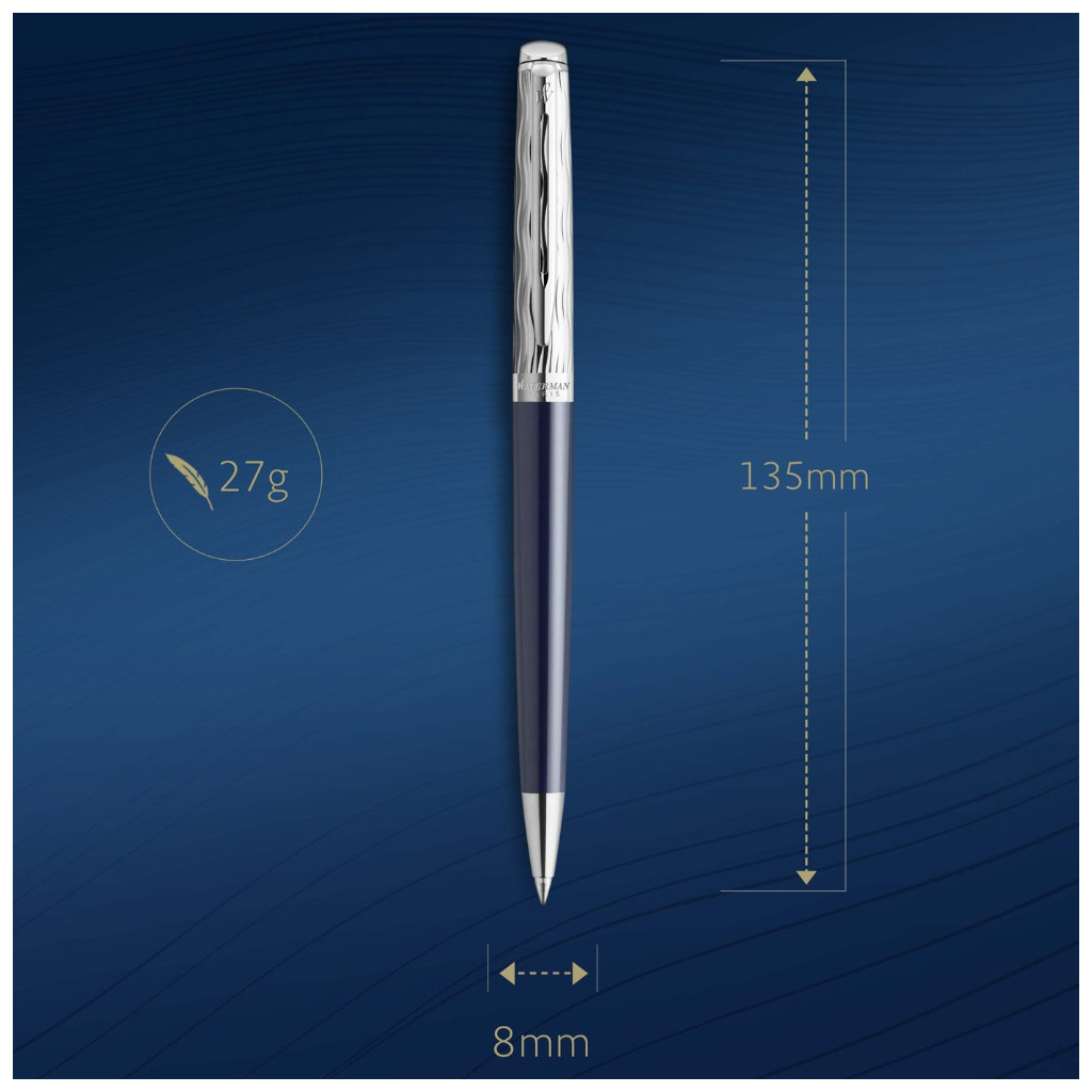 Ручка кулькова Waterman HEMISPHERE LEssence du Bleu PT BP (22 088) - зображення 5