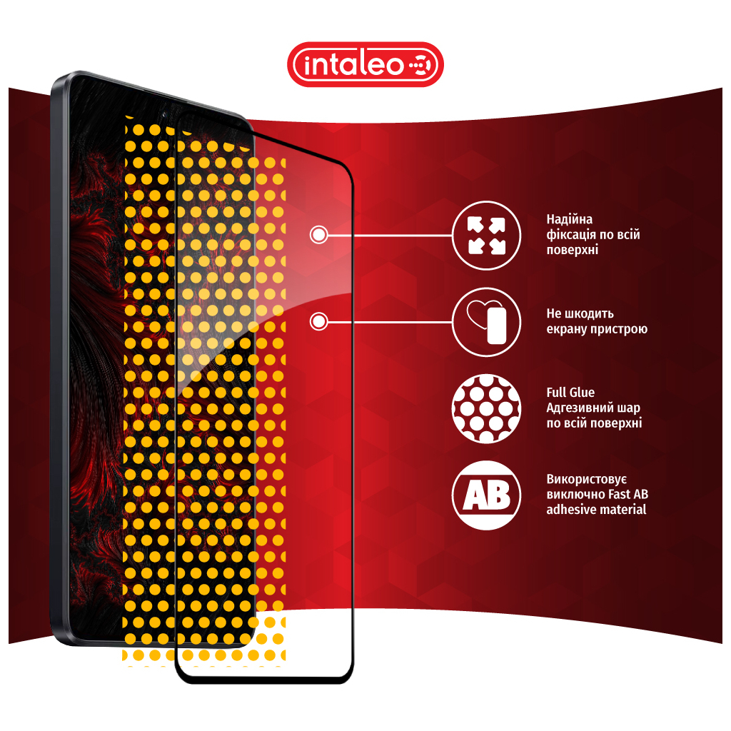 Скло захисне Intaleo Full Glue Xiaomi Poco M6 Pro Black (1283126589744) - зображення 7