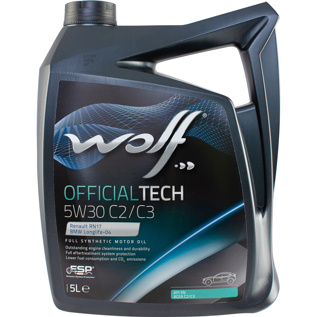 Моторна олива Wolf OFFICIALTECH 5W30 C2/C3 5л (8332579) - зображення 1
