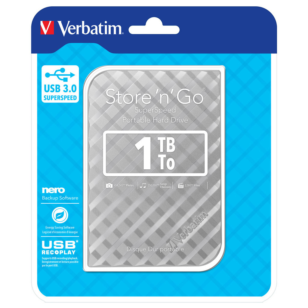 Зовнішній жорсткий диск 2.5" 1TB Verbatim (53197) - зображення 4