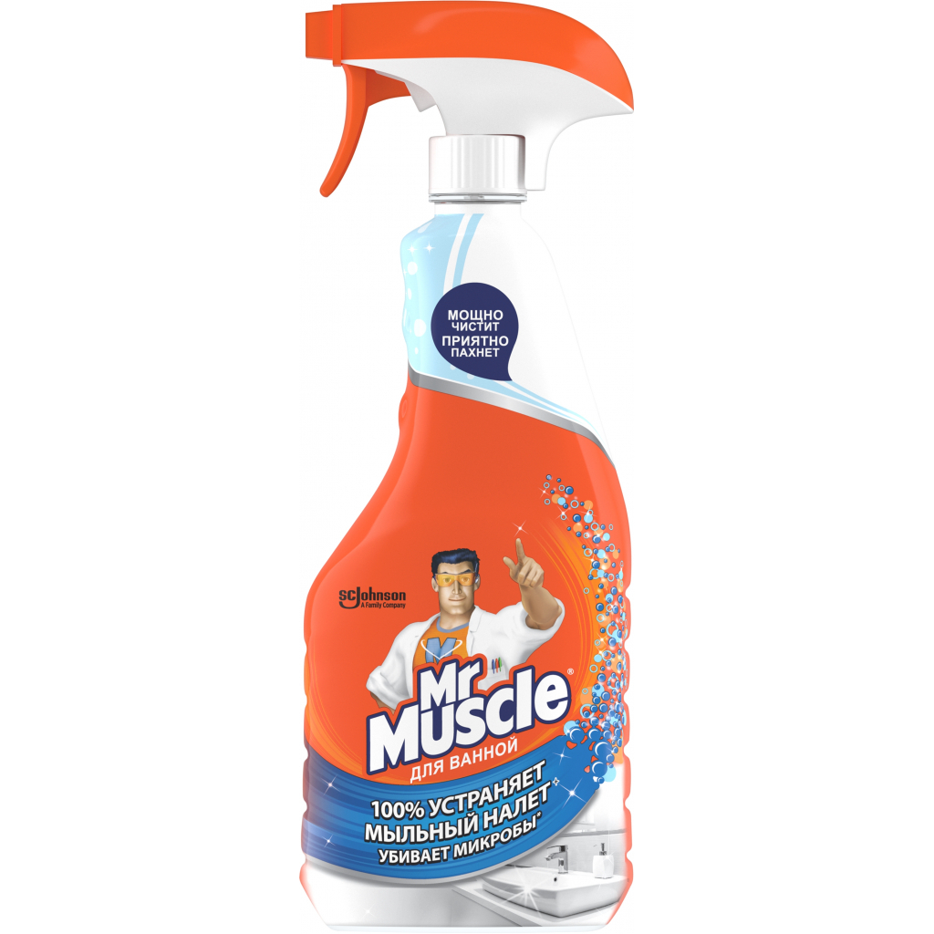 Спрей для чищення ванн Mr Muscle Експерт 500 мл (4823002002676) - зображення 1