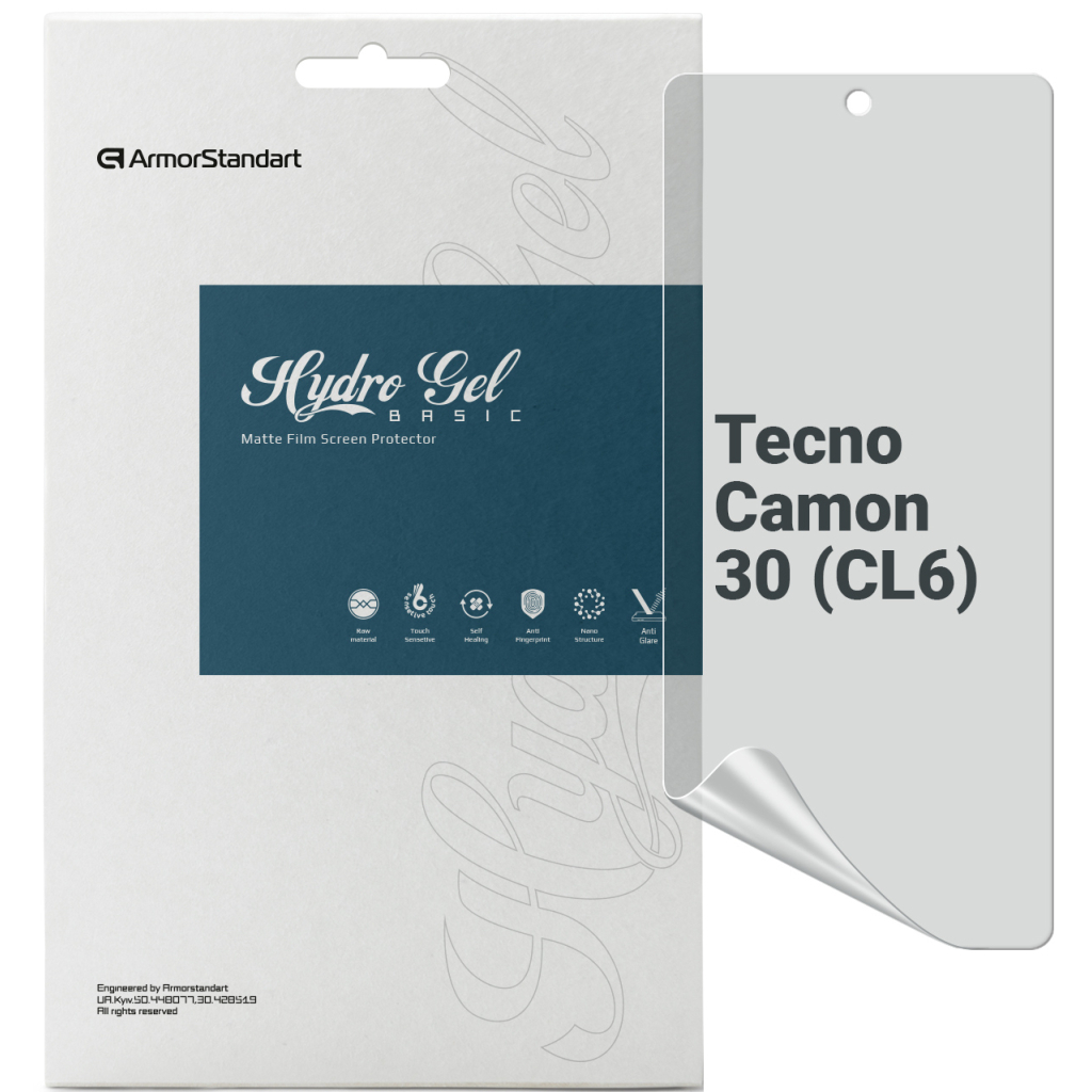 Плівка захисна Armorstandart Matte Tecno Camon 30 (CL6) (ARM77136) - зображення 1