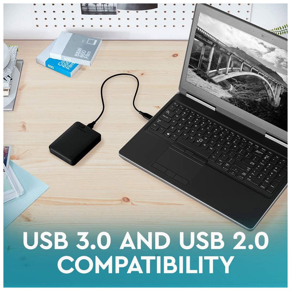 Зовнішній жорсткий диск 2.5" 5TB Elements Portable WD (# WDBU6Y0050BBK-WESN #) - зображення 7