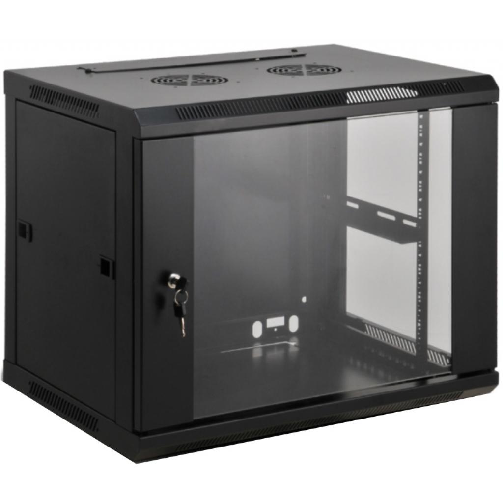 Шафа настінна Kingda 15U 19" 600x600 RAL9004 (KD-007-6615) - зображення 1