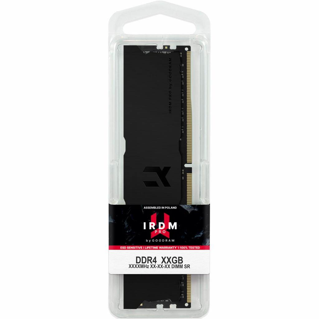 Модуль пам'яті для комп'ютера DDR4 8GB 3600 MHz Iridium Pro Deep Black Goodram (IRP-K3600D4V64L18S/8G) - зображення 3