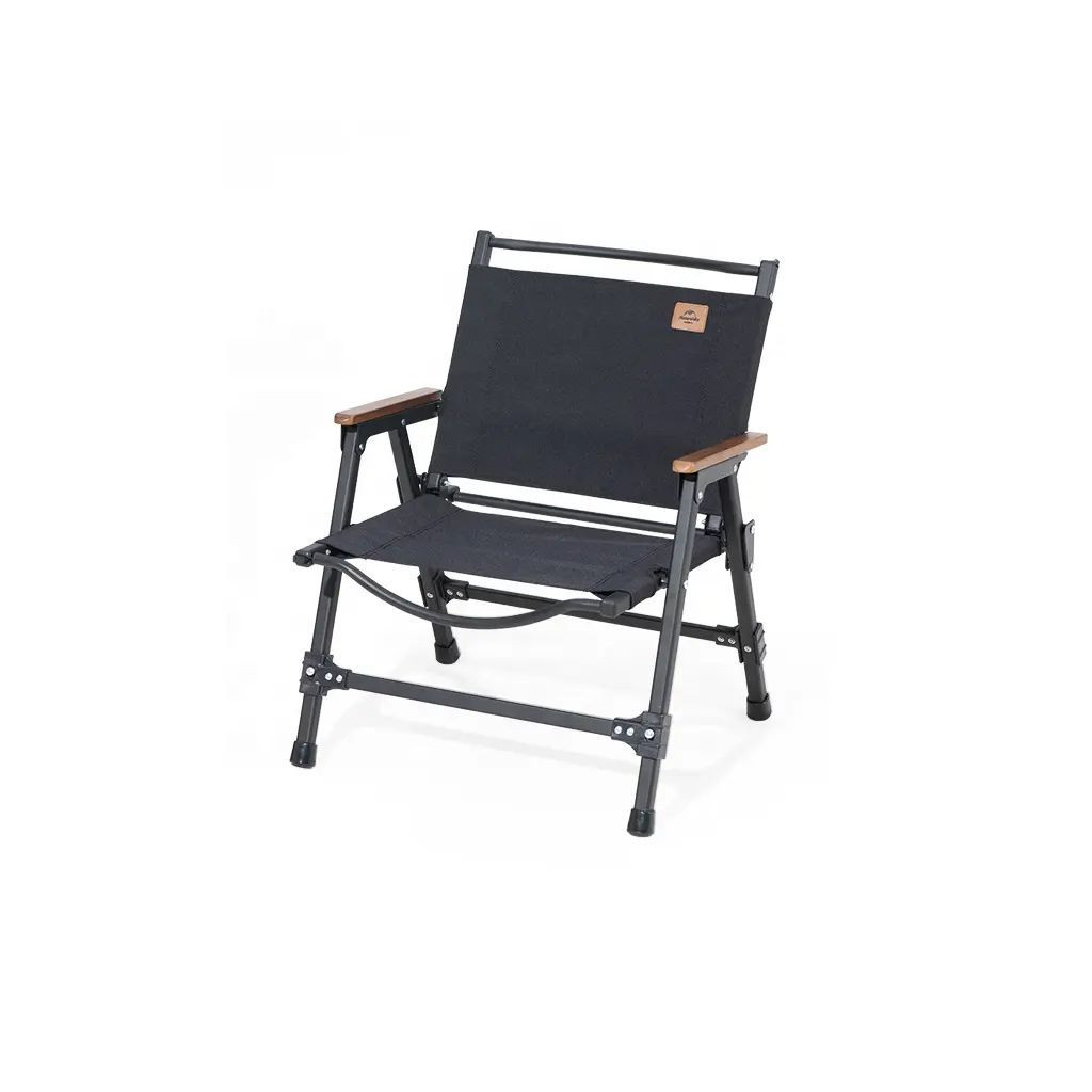 Крісло складане Naturehike NH21JJ002 великий алюміній чорний (6975641888420) - зображення 1