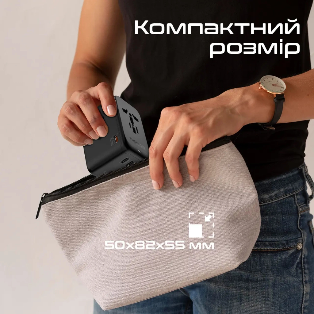 Зарядний пристрій Promate tripmate-gan100 - изображение 10