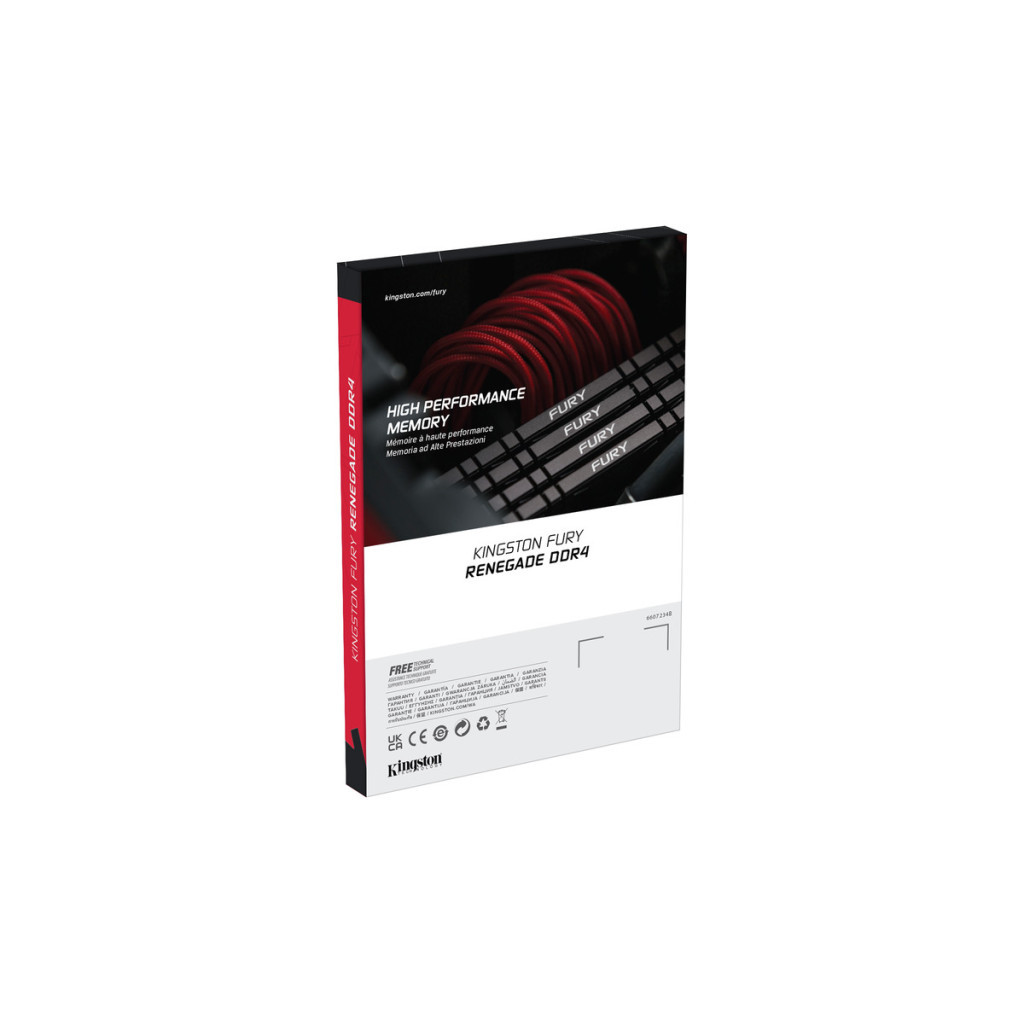 Модуль пам'яті для комп'ютера DDR4 16GB (2x8GB) 3600 MHz Fury Renegade Black Kingston Fury (ex.HyperX) (KF436C16RBK2/16) - зображення 6