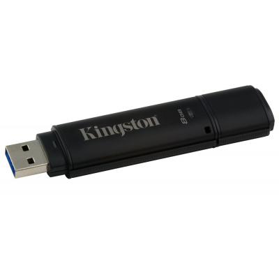 USB флеш накопичувач Kingston 8GB DataTraveler 4000 G2 Metal Black USB 3.0 (DT4000G2/8GB) - зображення 4