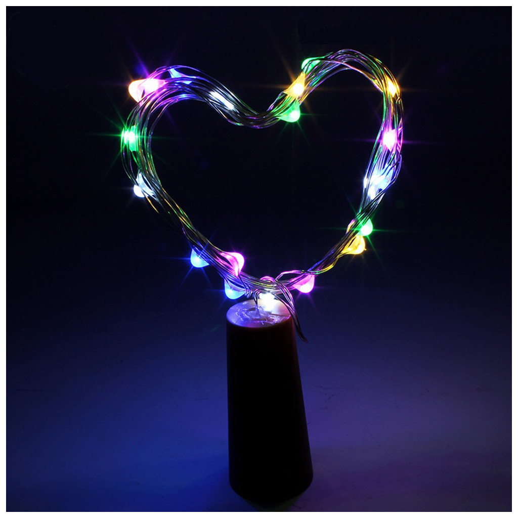 Гірлянда ColorWay пробка для пляшки на батарейках LED 20/2М (5шт/уп) кольорова (CW-GC-20L2BMC) - зображення 4