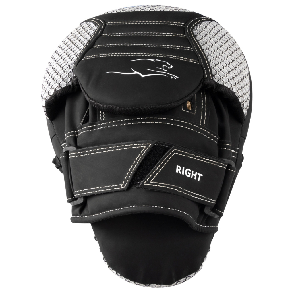 Лапи боксерські PowerPlay 3044 Pro Carbon Ultra Series Чорно-Білі (PP_3044_Bl/White) - зображення 3