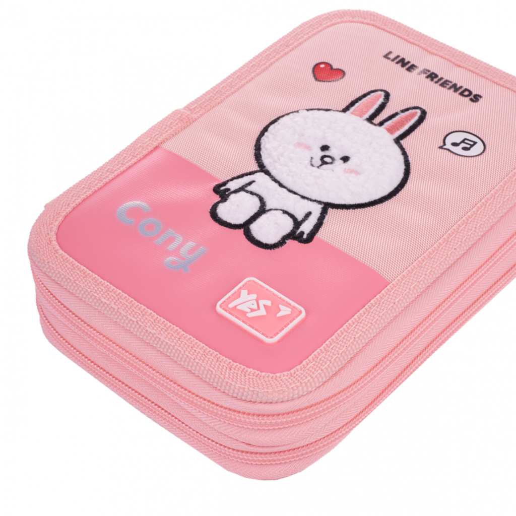 Пенал Yes Line Friends Pretty Choco and Cony HP-01 твердий подвійний (533638) - зображення 3