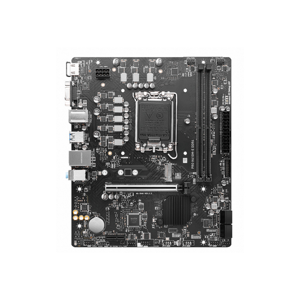 Материнська плата MSI PRO H610M-E DDR4 - зображення 1