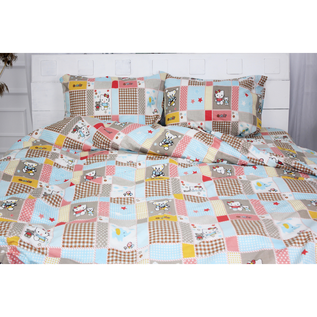 Постільна білизна MirSon Бязь Ranforce Elite 17-0501 Hello kitty 160х220 полуторна Євро (2200004698878) - зображення 1