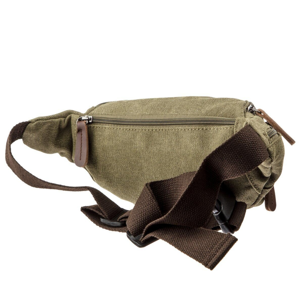 Сумка Vintage Поясна текстильна Оливкова (20174) - зображення 2