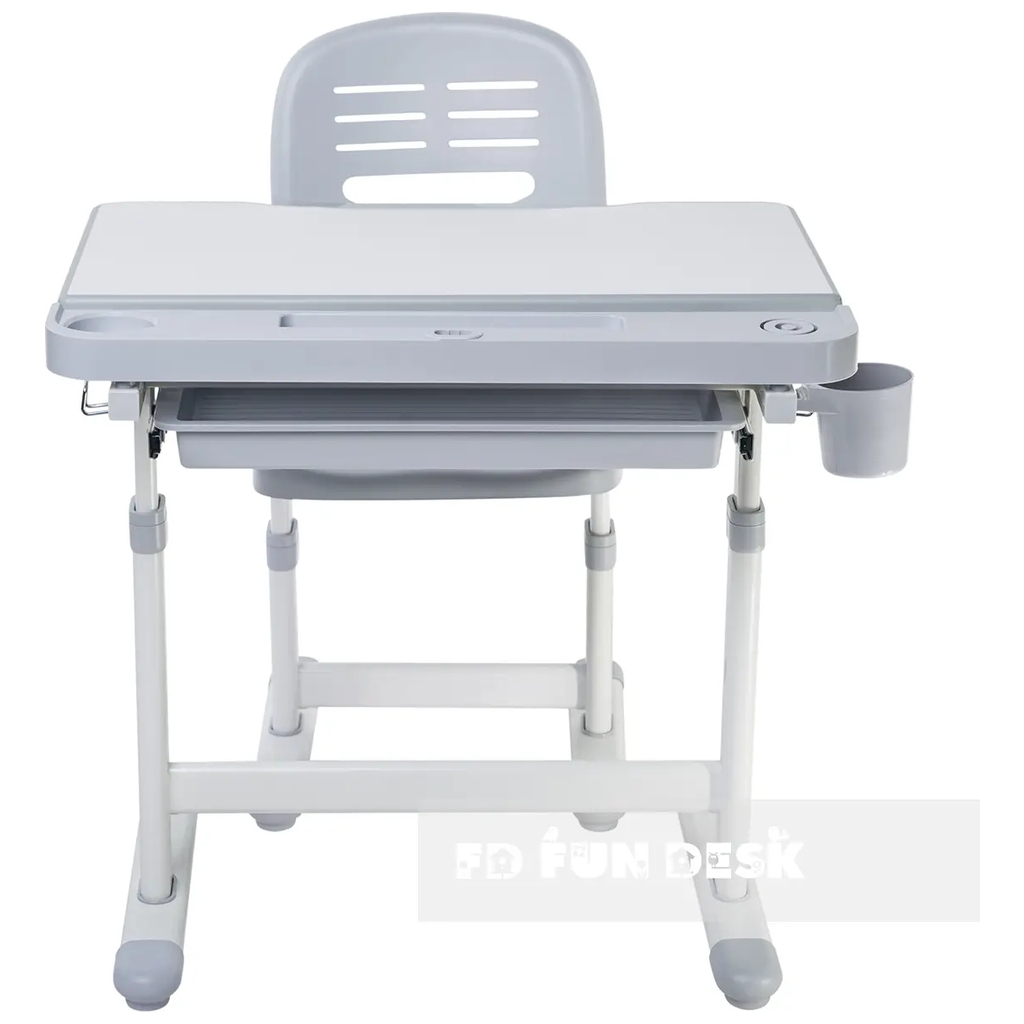 Парта зі стільцем FunDesk Cantare Grey - зображення 5