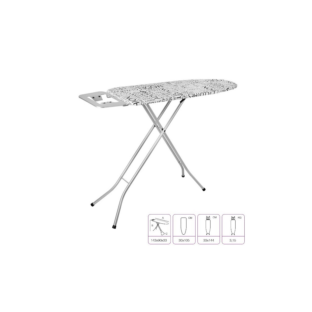 Прасувальна дошка Ege One 30 x 105 см Газета (18358 Newspaper) - зображення 2